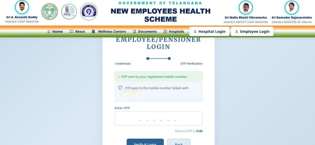 TS Pensioners New Health Card Sample: Digital Smart Card with QR Code
